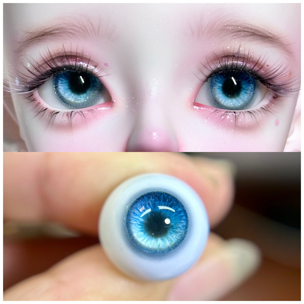 TAZI "Blue Glacier" BJD eyeball OB11 movable eye real style 3 points 4 points 6 points 8 points for baby resin eyes